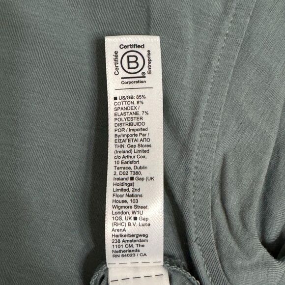 Athleta Tee Size Medium Gray High Low Hem - Picture 4 of 4